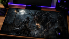 Bloodborne XXL Gaming Mouse Pad Hunter Cleric Beast Gothic Desk Mat RPG picture
