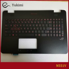 FOR ASUS N551V Black Laptop C Shell Cover Upper Palmrest Backlit Keyboard picture