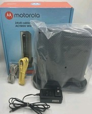 EXCELLENT CONDITION Motorola MT7711 24x8 Cable Modem + AC1900 Wi-Fi Router-Black picture