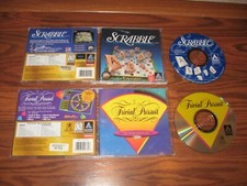 2 PC Games: Scrabble and Trivial Pursuit on CD-ROM picture