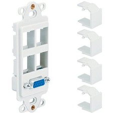 ICC Decorex Insert with VGA Connector and 4 Ports for HD Style, White picture