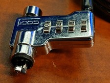 LAPTOP combination lock 6 pieces CODI microslot 4mm steel 6.5' Length picture