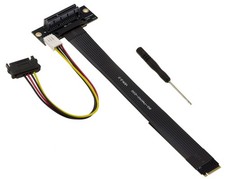 KALEA-INFORMATIQUE Gen 4.0 M.2 M Key To PCIe x4 Adapter, 20cm, 90° picture