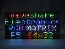 Waveshare RGB full-color LED matrix panel, 5mm Pitch 64×32 Adjustable Brightness picture