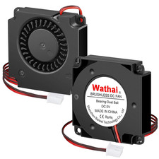 2Packs  DC 4010 5V Small Blower Cooling Fan 2 Pin DC 40mm x 10mm | Dual Ba picture