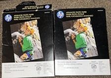 hp Photo Paper  5x7 1 Unopened Box Of 60 & 1 Opened Box Of 55  Glossy picture