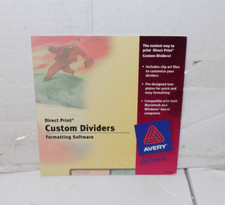 Avery Software Direct Print Custom Dividers Formatting Software Win 95/98/NT/3.1 picture