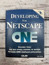 Developing For Netscape One Que Mike Morgan 1997 Paperback VTG Book Manual Guide picture