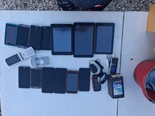 Phone Parts Repair Lot 13 Phones 3 Tablets Smartwatch Samsung LG Motorola AS IS picture