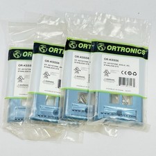 Qty 4 Legrand Ortronics OR-KSSS6 6-Port Stainless Steel Keystone Jack Faceplates picture