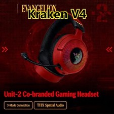 1PCS Razer X EVANGELION EVA Kraken V4 Wireless Headset Headphone No.2 Limited E picture