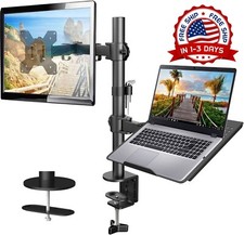 Soporte 360° Doble Para Laptop y Monitor LCD Montaje Ajustable De Escritorio New picture