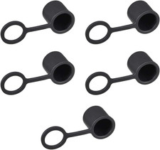 5Pcs BNC Silicone Protectors Cap Port Cover anti Dust Black picture