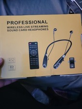 Professional Wireless Live Streaming Sound Card Headphones picture