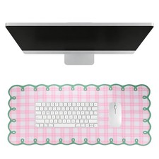 Scalloped Desk Mat, 31.5 x 15.7