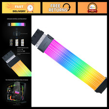 RGB 24-Pin Wireless Motherboard Cable for PC, No Controller, Customizable Lighti picture