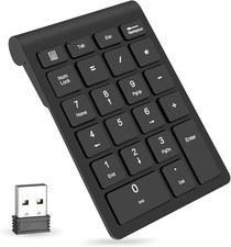 Foloda Wireless Number Pads, Numeric Keypad Numpad 22 Keys Portable 2.4 GHz... picture