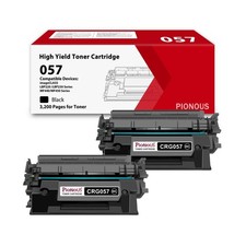 057 Black Toner Cartridge 2-Pack Replacement for Canon 057 057H CRG057 - Comp... picture