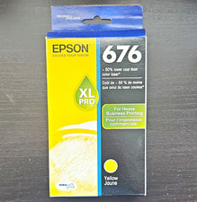 Epson 676XL Pro Genuine/Original Yellow Inkjet Ink Cartridge C13T676420 picture