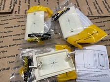 Datacomm 45-0014-LA Cable Wall Plate Flexible Opening 1 gang Lite Almond - 3 PCS picture