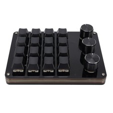 16 Key 3 Knob Keyboard Custom Macro Programmable Keypad Hot Swappable Blue XZMP picture