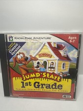 Vintage JumpStart 1st Grade CD-ROM PC Mac Game Classic Knowledge Adventure picture