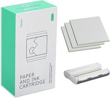 Yoton 4x6 Photo Paper 54 Sheets w/ Ink Ribbon for YP01 Printer Glossy Vivid picture