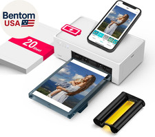 White M200 4X6'' Photo Printer Battery Edition, Wireless Photo Printer for Iphon picture