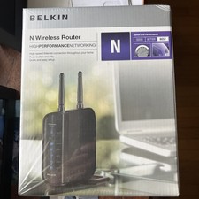 Belkin F5D8236-4 4-Port 10/100 Wireless N Router Ver 3000 - New and Sealed picture