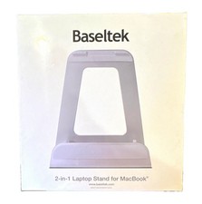 Basetlek 2-in-1 Aluminum Cooling Laptop Stand/Riser Silver 11-15in BT-MCSSVS1 picture