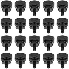 20 Pieces 6-32 Thread, Black Color Anodized Aluminum Computer Black (20 Pieces) picture