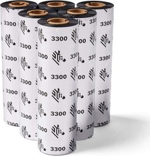 Zebra High-Performance Black Wax/Resin Ribbon for Thermal Transfer Desktop Print picture