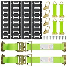 30PCS E-Track Kit 4x16 Rails 4500LBS Break Strength 16
