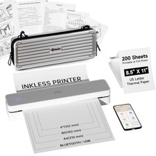 PRT Portable Thermal Printer Carry Case 200 Sheets Thermal Paper picture