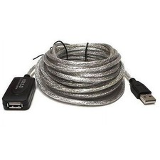New 25FT USB 2.0 Extension Repeater Cable Signal Booster A Male To A Female US picture