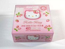 【Sealed Box】Maxell Hello Kitty 3.5 Inch 2HD Floppy Disk Windows Formatted 10pcs. picture
