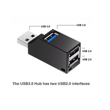 USB 3.0 Hub Adapter 1 to 3 Ports Mini Splitter High Speed PC Laptop Hub picture