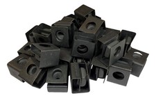 Black 12-24 Slide-on Cage Nuts Server Rack Mount Fastener USA Made 25 PCS picture