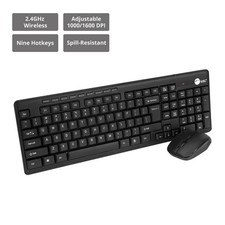 SIIG JK-WR0T12-S1 Wireless Extra-Duo Keyboard & Mouse - USB 2.0 Wireless RF picture