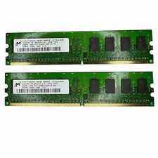 2 MT8HTF3264AY 40EB3 Micron 256MB PC2 3200U DDR2 400MHz Untested picture