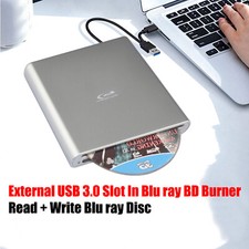 6X  Burner External BD-R BD DVD CD RW Disc Writer PC Laptop Movie Player picture