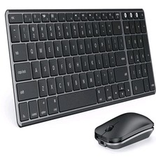 Rechargeable Wireless Keyboard Mouse Combo, Seenda Ultra Slim SKM2 Bluetooth picture