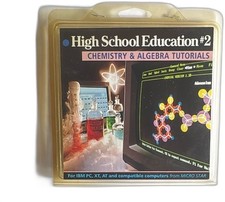 Micro Star High School Education 2 IBM PC 3.5 Inch Chemistry Algebra Tutorials picture