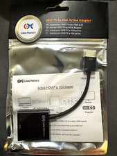 Cable Matters Active HDMI Male to VGA Female Adapter Black 1-4ft Model 3046 picture