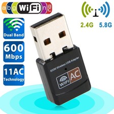 AC600 WiFi Adapter Dual Band 2.4G/5GHz Wireless USB for Desktop PC picture