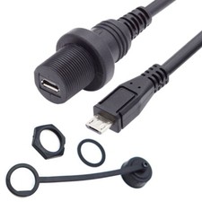 Chenyang 1m Waterproof 480Mbps Mini USB2.0 5Pin Male to Female Data Power Cable picture