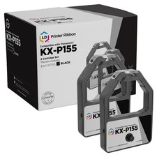 LD Compatible Panasonic KX-P155 Set of 2 Black Ribbon Cartridge KX-P1624 KXP1654 picture