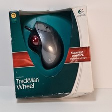 Logitech TrackMan Wheel Wired Trackball Mouse 904353-0403 New Damaged Box picture