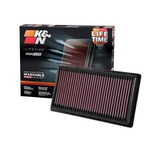 K&N High-Flow Original Lifetime Engine Air Filter: Increase Power: Premium, W... picture