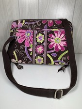 VERA BRADLEY Retired PURPLE PUNCH Laptop Tablet Case Crossbody Padded Bumper picture